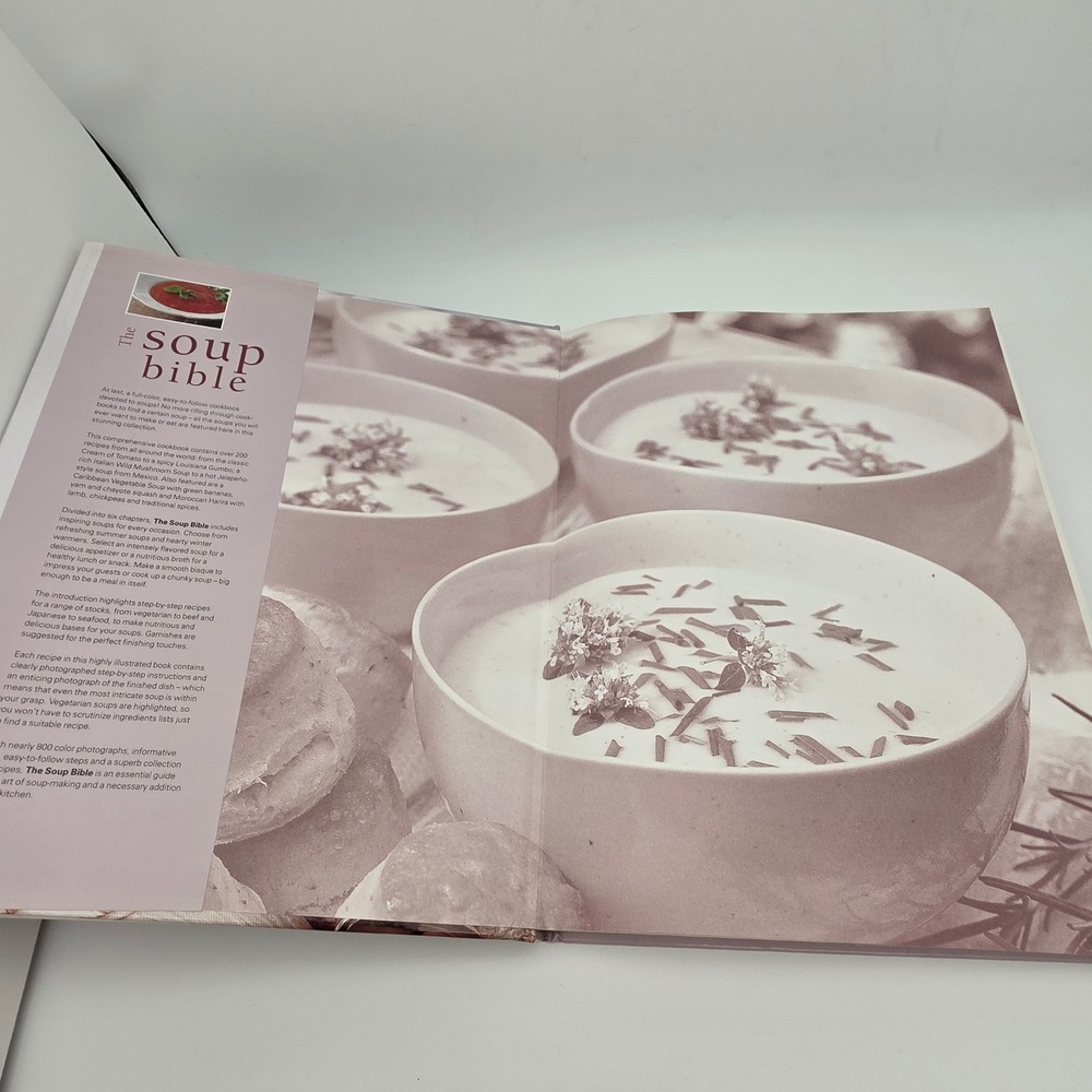 The Soup Bible Cookbook Debra Mayhew 200+ Recipes Hardcover Color Photos Healthy - Picture 3 of 10